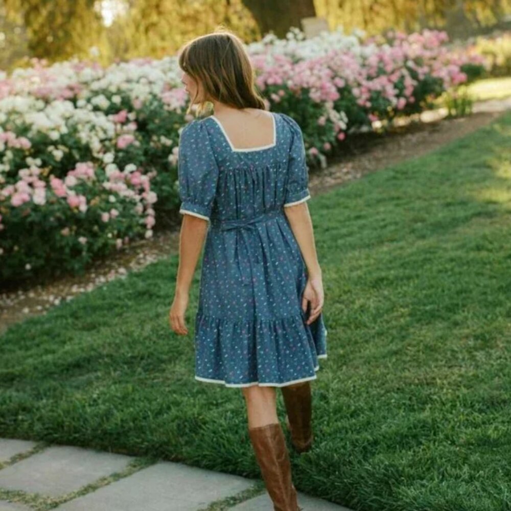 Christy Dawn The Berkley Dress | Lapis Aster Garden - Picture 4 of 7